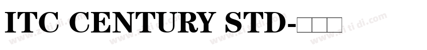 ITC CENTURY STD字体转换 ITC CENTURY STD字体转换